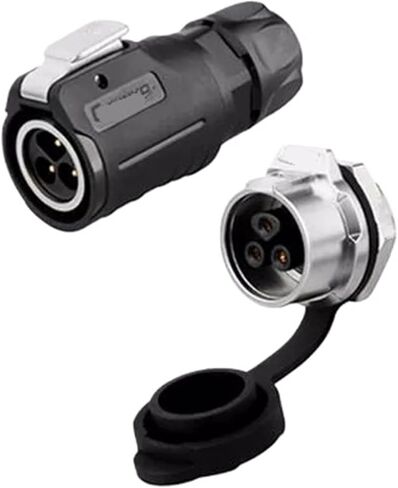 3 pin M16 size power connector male and female socket waterproof outdoor IP67 in Saudi Arabia