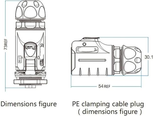 3 pin M16 size power connector male and female socket waterproof outdoor IP67 in Saudi Arabia