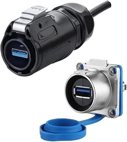 U 3.0 Male and Female Socket Connector with 20 Inch Cable Outdoor Waterproof IP67 in Saudi Arabia