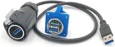 U 3.0 Male and Female Socket Connector with 20 Inch Cable Outdoor Waterproof IP67 in Saudi Arabia