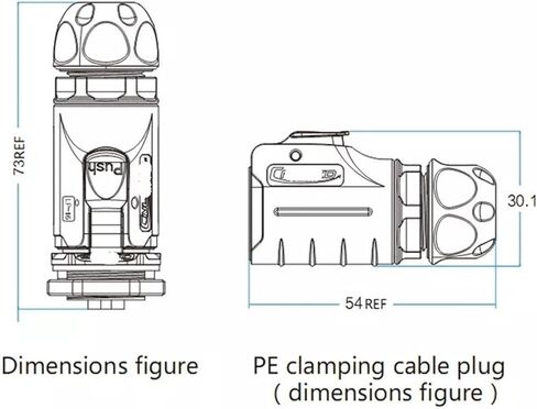 4 pin M16 size power circular connector male outdoor waterproof IP67 in Saudi Arabia
