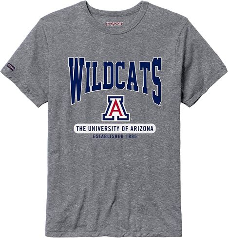 تي شيرت JanSport NCAA مرخص رسميًا بأكمام قصيرة للرجال، تي شيرت ناعم ومسامي برقبة دائرية in Saudi Arabia