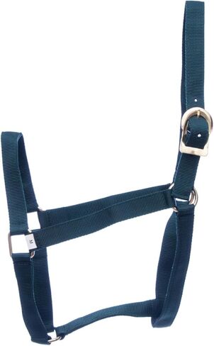 Jeffers Equine Turnout Nylon Halter for Horses, 2-Ply Durable Nylon Webbing, Adjustable Headcollar with Metal Hardware, Equestrian Horse Halter for Stable & Ranch Use in Kuwait