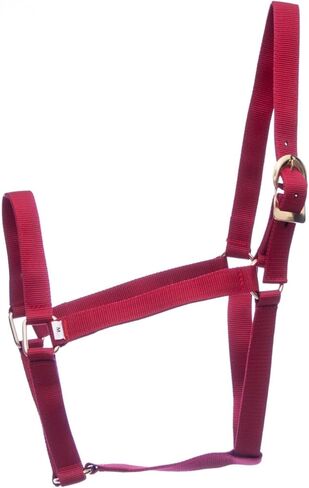 Jeffers Equine Turnout Nylon Halter for Horses, 2-Ply Durable Nylon Webbing, Adjustable Headcollar with Metal Hardware, Equestrian Horse Halter for Stable & Ranch Use in Kuwait
