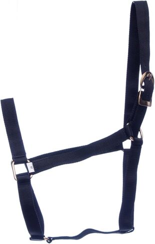 Jeffers Equine Turnout Nylon Halter for Horses, 2-Ply Durable Nylon Webbing, Adjustable Headcollar with Metal Hardware, Equestrian Horse Halter for Stable & Ranch Use in Kuwait