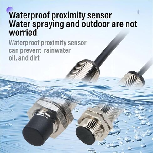 M18 Thread Long Distance Inductive Proximity Switch, NPN/PNP Normally Open Closed Metal Sensor, 1pc(E2ZE-M18KS05W-P2) in Saudi Arabia