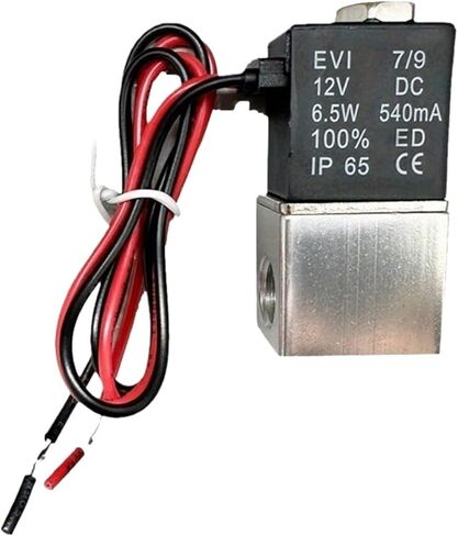Solenoid Valve Normally Closed 1/4 1/8 Inch DC 12V 24V AC 110V 220V 2 Way Direct-acting Valves 1Pcs(12V_NORMALLY CLOSED) in Saudi Arabia