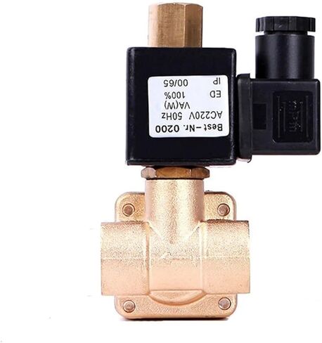 3/8 Inch Solenoid Valve For Water Normally Open 220V Brass HIgh Temperature 1Pcs(120VAC,120degree centigrade) in Saudi Arabia