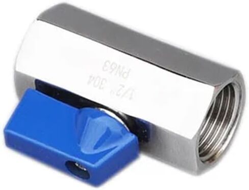 Stainless Steel 2 Way Mini Female Thread Ball Valve 63 Bar 1/8 1/4 3/8 1/2 3/4 Inch 1Pcs(1/8") in Saudi Arabia