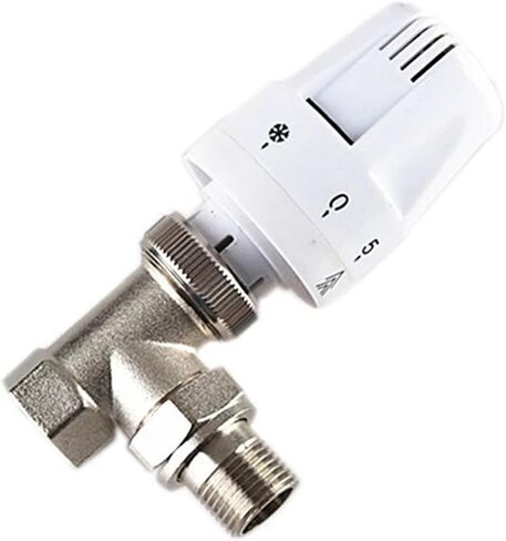 1/2 3/4 1 Inch Brass Thermostatic Radiator Valve Straight Type Automatic Temperature Control Floor Heating 1Pcs(3/4") in Saudi Arabia