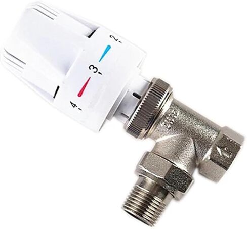 1/2 3/4 1 Inch Brass Thermostatic Radiator Valve Straight Type Automatic Temperature Control Floor Heating 1Pcs(3/4") in Saudi Arabia