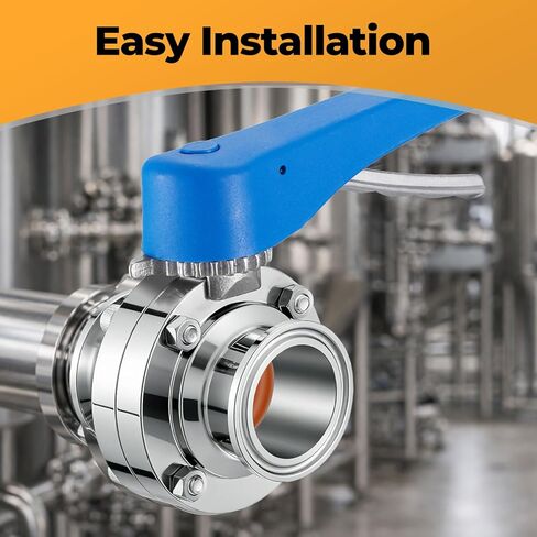 1.5 Inch Butterfly Valve Sanitary Stainless Steel 304 with Pull Handle Tri Clamp Butterfly Valve in Saudi Arabia