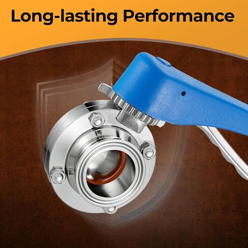 1.5 Inch Butterfly Valve Sanitary Stainless Steel 304 with Pull Handle Tri Clamp Butterfly Valve in Saudi Arabia