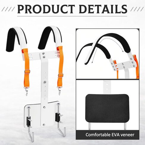 Suncalla 2 Pack Adjustable Marching Snare Drum Harness Strap with Padded Straps & Hardware, Lightweight Aluminum Alloy Bass Drum Shoulder Strap Belt for School Marching Bands Musical Performances in Saudi Arabia