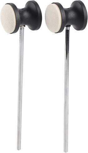 2PCS Bass Drum Pedal Beater Drum Pedal Beater Mallet, Stainless Steel Bass Mallet with Felt Head Hammer for Kick in Saudi Arabia