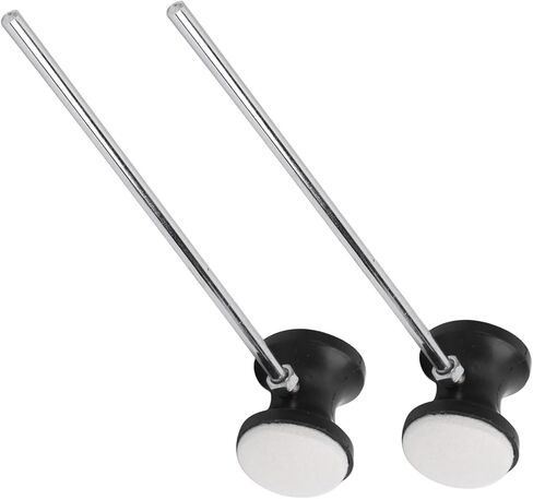2PCS Bass Drum Pedal Beater Drum Pedal Beater Mallet, Stainless Steel Bass Mallet with Felt Head Hammer for Kick in Saudi Arabia