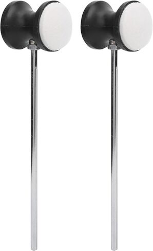 2PCS Bass Drum Pedal Beater Drum Pedal Beater Mallet, Stainless Steel Bass Mallet with Felt Head Hammer for Kick in Saudi Arabia