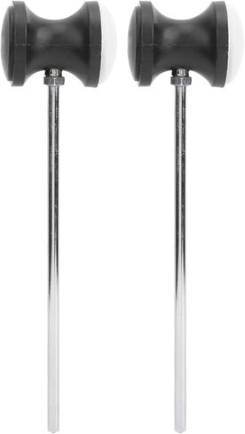 2PCS Bass Drum Pedal Beater Drum Pedal Beater Mallet, Stainless Steel Bass Mallet with Felt Head Hammer for Kick in Saudi Arabia