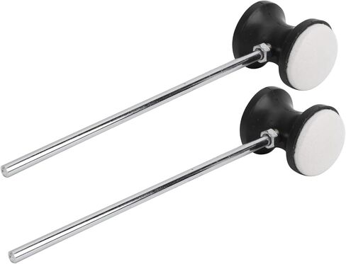 2PCS Bass Drum Pedal Beater Drum Pedal Beater Mallet, Stainless Steel Bass Mallet with Felt Head Hammer for Kick in Saudi Arabia