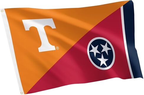 Desert Cactus University of Tennessee 100% Polyester Indoor Outdoor 3x5 feet Banner UT Knoxville Volunteers Vols (Flag E) in Saudi Arabia