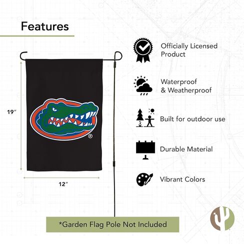 Desert Cactus University of Florida UF Garden Flag – 19 x 12 Inch Florida Gators Banner, for Outdoor Display and Events (Design F) in Saudi Arabia
