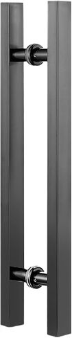 Commercial Office Door Pull Handles, Long Push Pull Door Handle for Barn Door/Glass Door, Rectangle Door Handle for Metal Door/Wooden Door(Color:Black,Size:120cm(47 1/4") 90cm) in Saudi Arabia