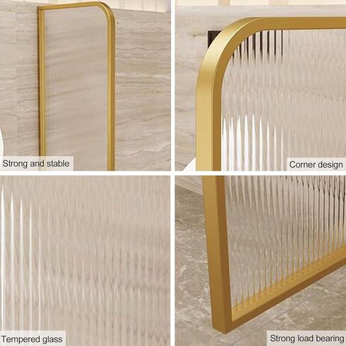 Urinal Screen Toilet Partition Translucent Glass Panels, Wall-Mounted Men's Urinal Privacy Screen, Toilet Protection Screen Divider Partition for Public Bathroom (Color in Saudi Arabia