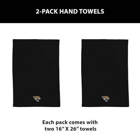NORTHWEST Jacksonville Jaguars NFL Logo Team منشفة يد 2 عبوة 16 × 26 بوصة in Saudi Arabia