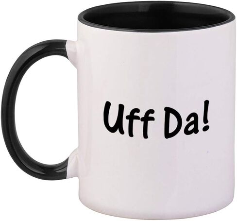 كوب سيراميك ملون من بلاك Uff Da - أسود in Kuwait