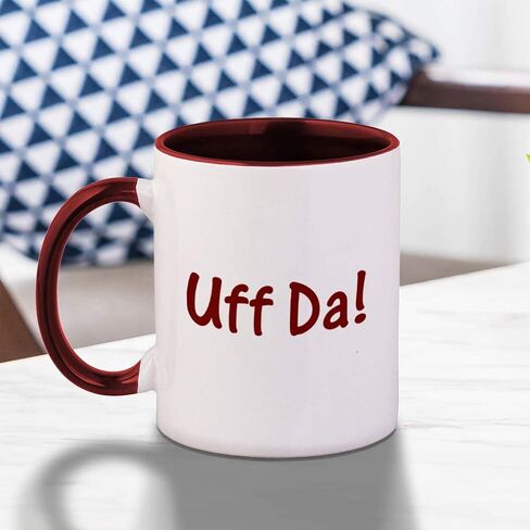 كوب سيراميك ملون من بلاك Uff Da - أسود in Kuwait