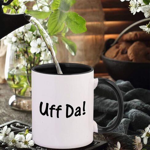 كوب سيراميك ملون من بلاك Uff Da - أسود in Kuwait