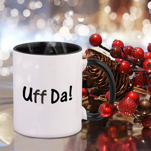 كوب سيراميك ملون من بلاك Uff Da - أسود in Kuwait