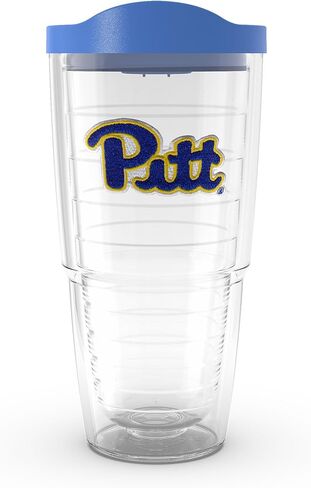 كوب Tervis مصنوع في الولايات المتحدة الأمريكية بجدار مزدوج من جامعة بيتسبرغ بانثرز معزول يحافظ على المشروبات باردة وساخنة، 24oz، الشعار الأساسي in Saudi Arabia