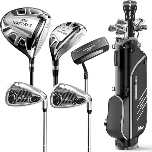 8-Piece Complete Golf Club Set for Men & Women – Adult Golf Clubs with Stand Bag, Driver, Hybrid, 5/7/9/P Irons & Putter, Right Handed in Saudi Arabia
