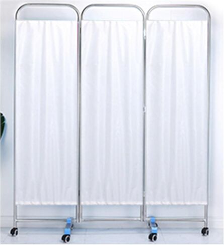 Room Dividers，Screen Divider Indoor Portable Partition,Rolling Partition,Freestanding Fabric Wall Divider,Suitable for Hospital Nursing Home(3 Slices) in Saudi Arabia