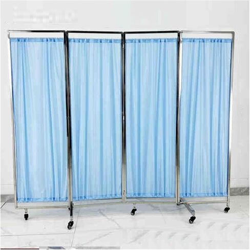 3/4 Slices Room Dividers，Wall Divider Screen Panels with Silent Wheel,Rolling Partition Room Dividers,Suitable for Home Clinic Ward Examination Hospital(4 Slices) in Saudi Arabia