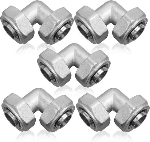 M8067 Elbow Fitting Fit for Maxline Shop Garage Compressed Air line Tube System Kit, 3/4-Inch Tubing, 5PCS in Saudi Arabia
