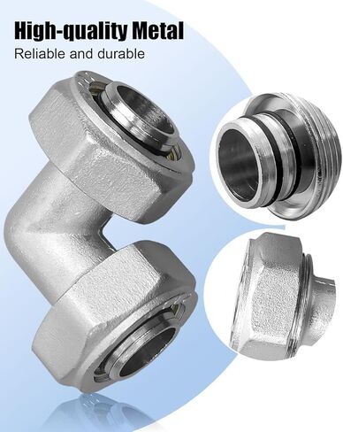 M8067 Elbow Fitting Fit for Maxline Shop Garage Compressed Air line Tube System Kit, 3/4-Inch Tubing, 5PCS in Saudi Arabia