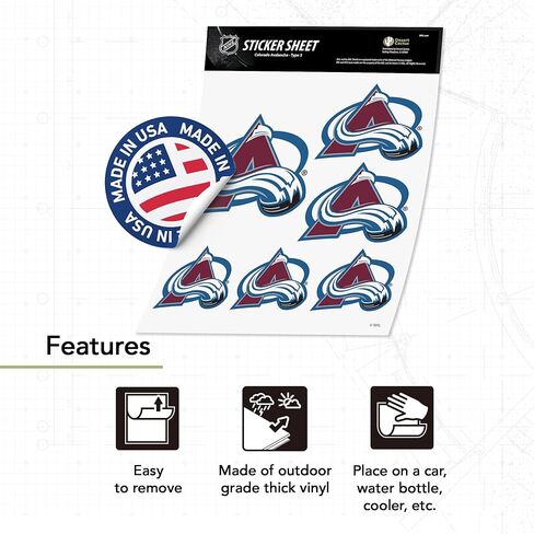 Desert Cactus Colorado Avalanche Team NHL National Hockey League Sticker Vinyl Decal Laptop Water Bottle Car Scrapbook (Type 3 - Main Logo) in Saudi Arabia