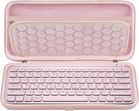 Geekria Keyboard Hard Shell Case, Compatible with Logitech MX Keys Mini, Travel Carrying Bag (Pink) in Saudi Arabia