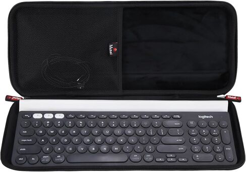 Mchoi Hard Case Suitable for Logitech K780 Multi-Device Wireless Keyboard, Waterproof Shockproof Keyboard Protective Case, Case Only, Black in Saudi Arabia