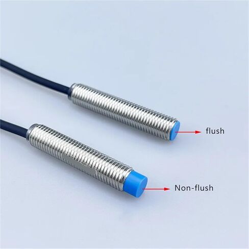 Detect Inductive Proximity Switch Sensor, M8 Series Sensing Distance 2mm 4mm 8mm, Non-Flush Flush 6-36V, 1pc(DE08-01U-BNC) in Saudi Arabia