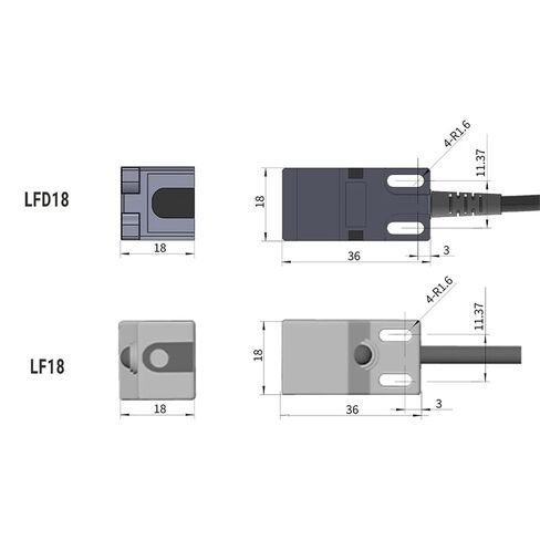 مفتاح مستشعر القرب الاستقرائي من سلسلة SN04، مسافة الاستشعار 5 مم IP67 10-30VDC 3 أسلاك NPN PNP، قطعة واحدة (5 مم DC3-wire PNP NO) in Kuwait