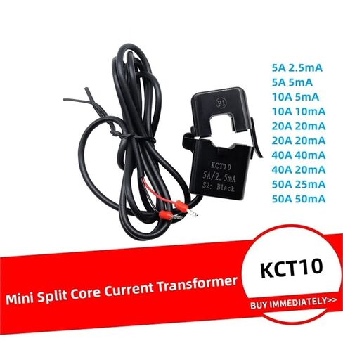 KCT10 محول التيار 5A/5mA 5A/2.5mA 10A/5mA 50A/25mA محول تيار أساسي صغير سبليت 10 مللي متر (5A 5mA) in Kuwait