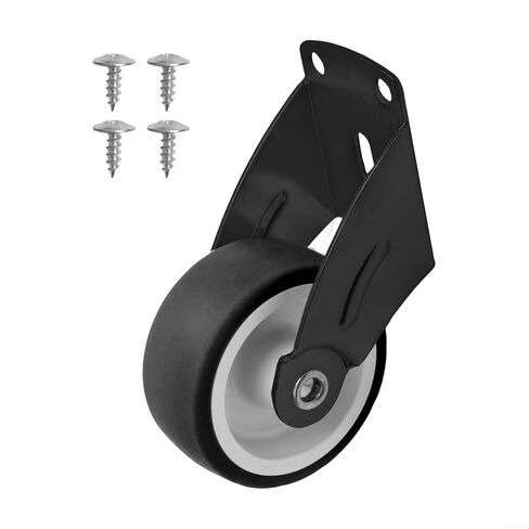Gate Wheels for Wooden Gate, Gate Caster Wheel for Metal Tube Swing Gate Fence Adjustable Doors Supports Gate Wheel for Heavy Duty Outdoor Farm Gate Rollers(Black) in Saudi Arabia