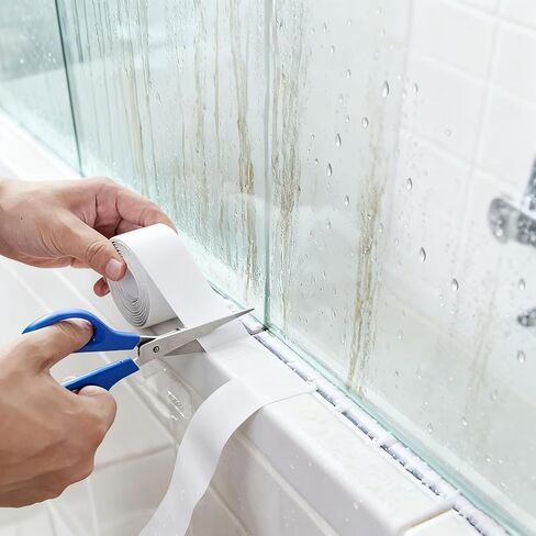 Heavy Duty Waterproof Sealant Tape 1 Roll - 126in x 0.87in Bathroom & Kitchen Gap Cover Strip, Leakproof Self-Adhesive Tape for Sinks, Showers, Toilets, Bathtubs in Saudi Arabia