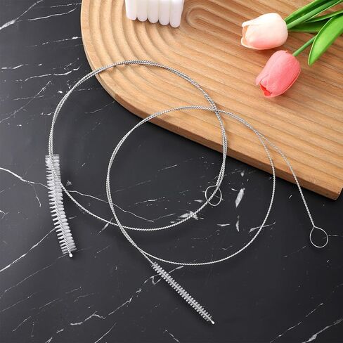 2Pcs Tube Cleaner Brush Extra Long, 40inch Straw Cleaner Brush, Pipe Cleaners Brushes for Water Lines, Ice, Beer Machine Cleaning in Saudi Arabia