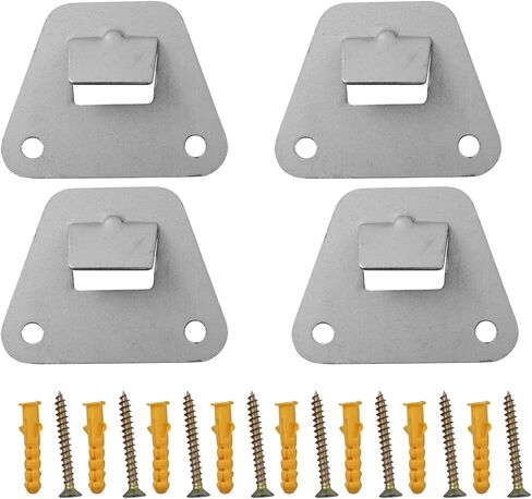 LQ Industrial 4PCS Range Hood Mounting Plate Hook Steel Wall Bracket 60x75x1.5mm Triangular Thickened Hanger Suitable for Clock Photographs Oil Paintings Mirrors Decorative Items in Saudi Arabia