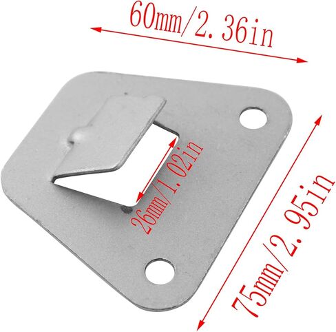 LQ Industrial 4PCS Range Hood Mounting Plate Hook Steel Wall Bracket 60x75x1.5mm Triangular Thickened Hanger Suitable for Clock Photographs Oil Paintings Mirrors Decorative Items in Saudi Arabia
