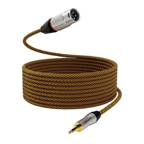 Unbalanced XLR to 3.5mm TRS Audio Cable, Microphone Adapter Lead for Cameras & Laptops - 1/8" to XLR Male, 3.3ft (1m) for Smartphone in Saudi Arabia